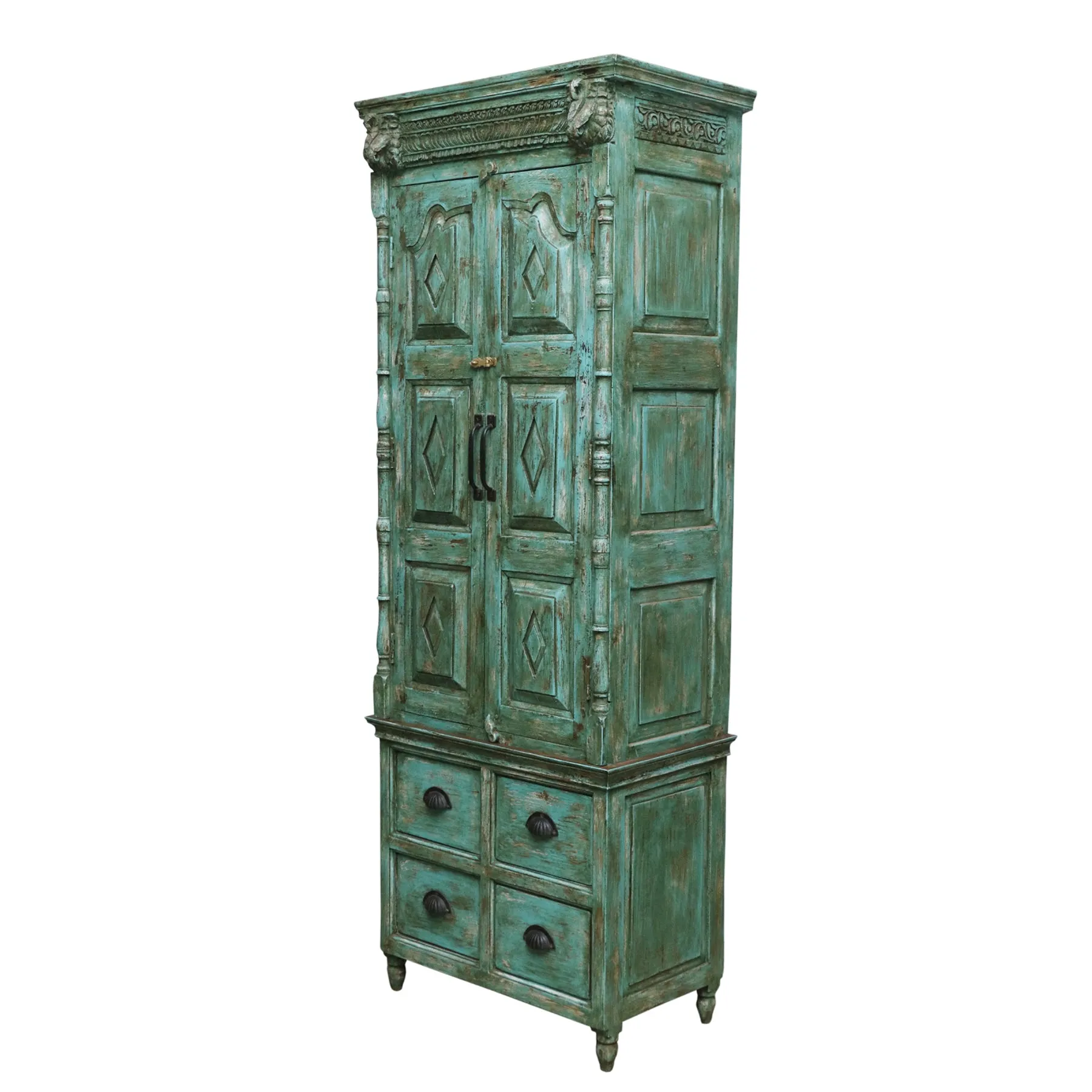 2-Part Mintgreen Wardrobe