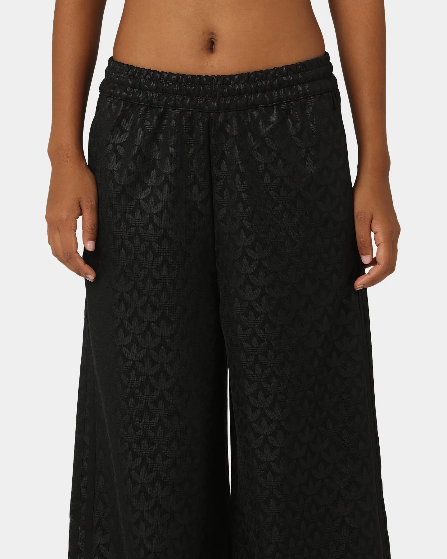 Adidas Women's All Over Print Trackpants Black