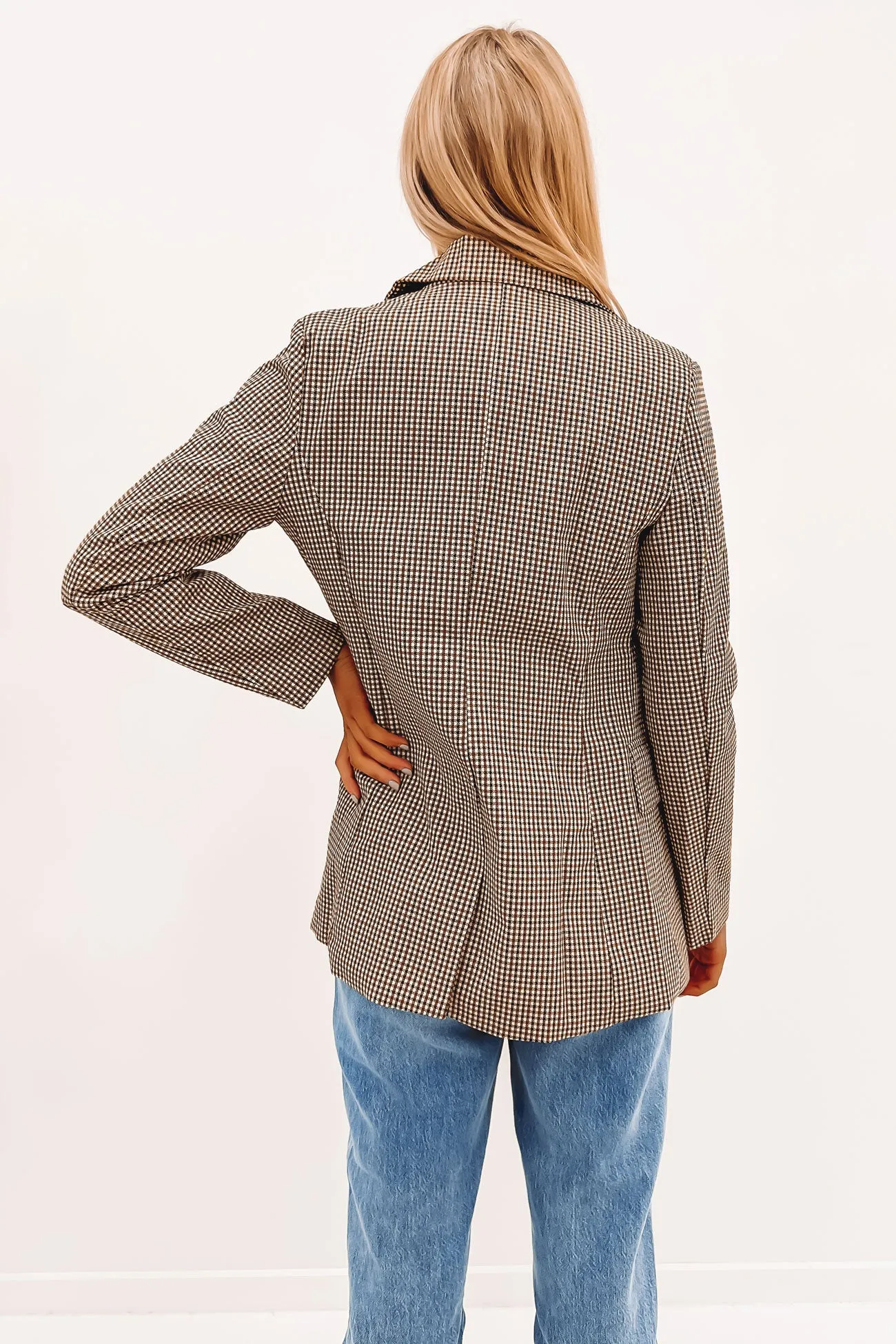 Alantis Blazer Brown Check