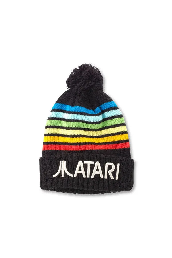 American Needle Atari Pillow Line Knit Beanie in Black Multi