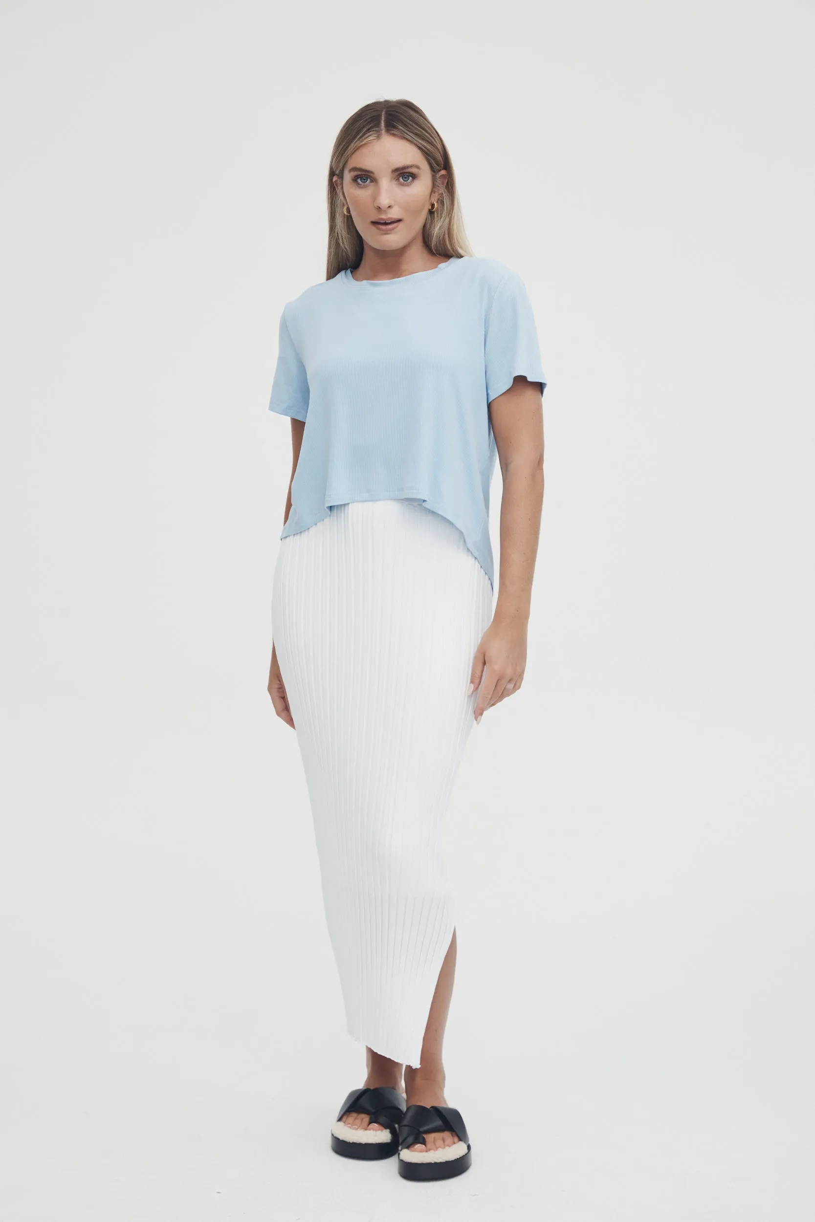 Avenue Nursing Tee (Cornflower)