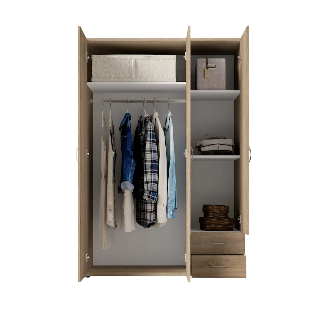 Base Hinged Door Wardrobe 120cm