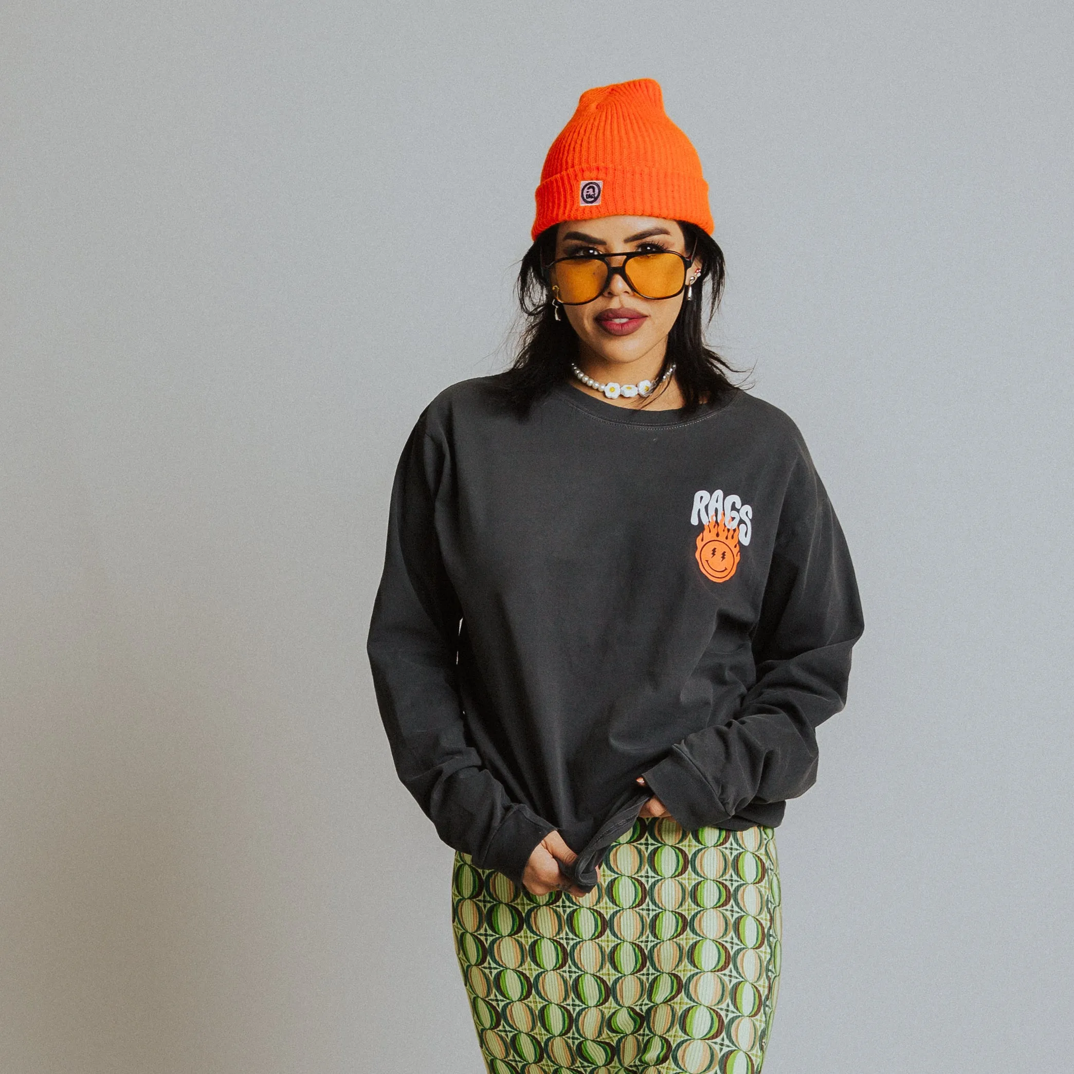 Basic Beanie - 'Neon Orange'