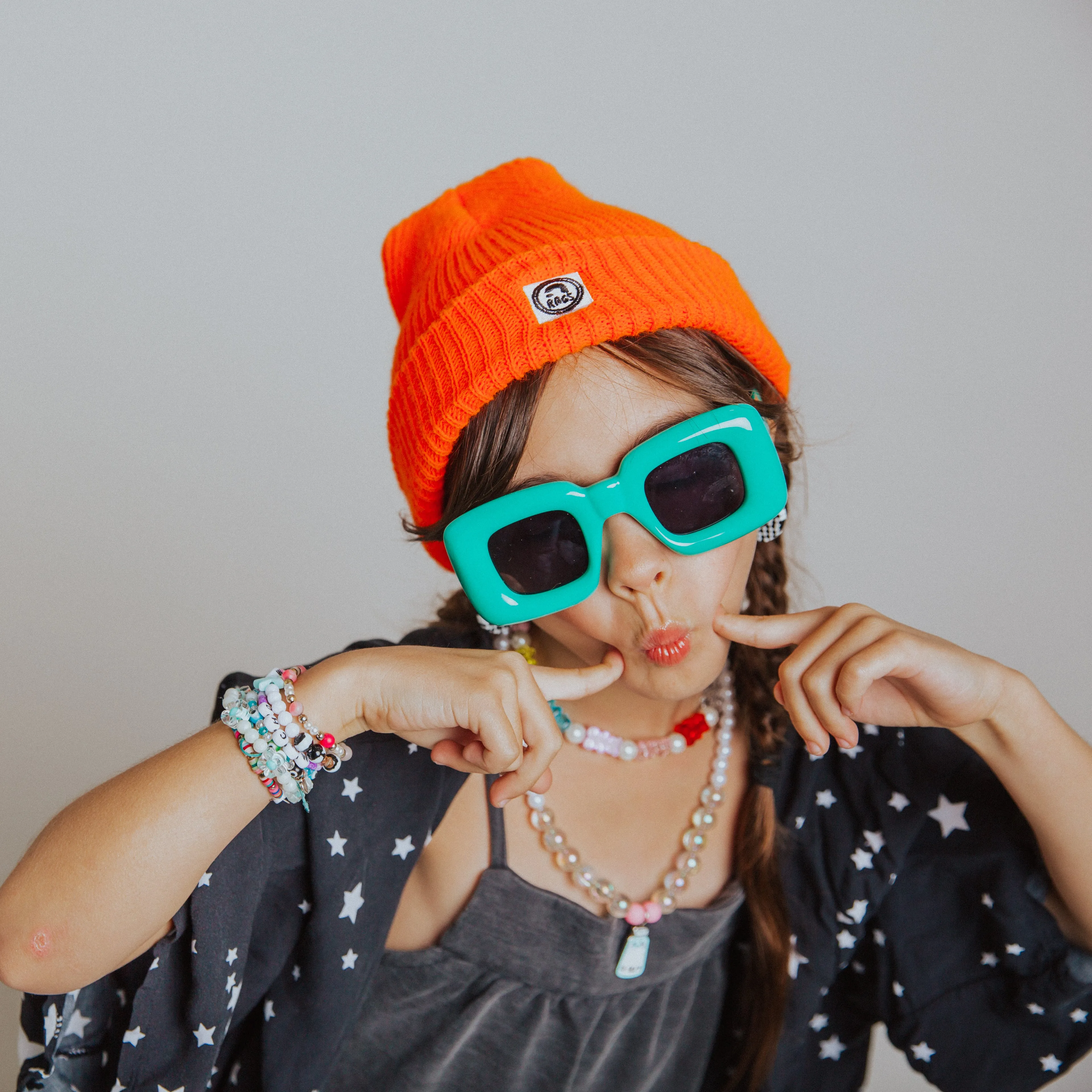 Basic Beanie - 'Neon Orange'