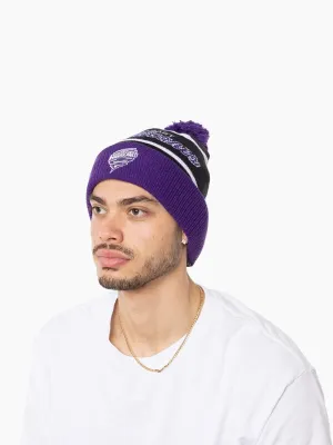 BBL Pom Pom Knit Beanie - Hobart Hurricanes - Adult - OSFM