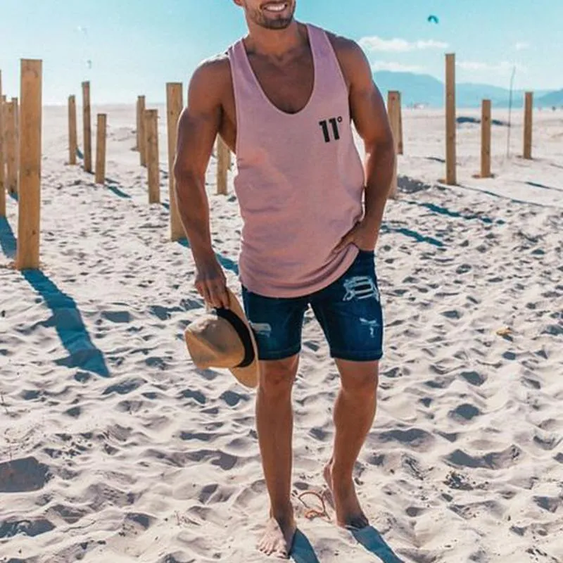 Beach Retro Style Casual Vest Men