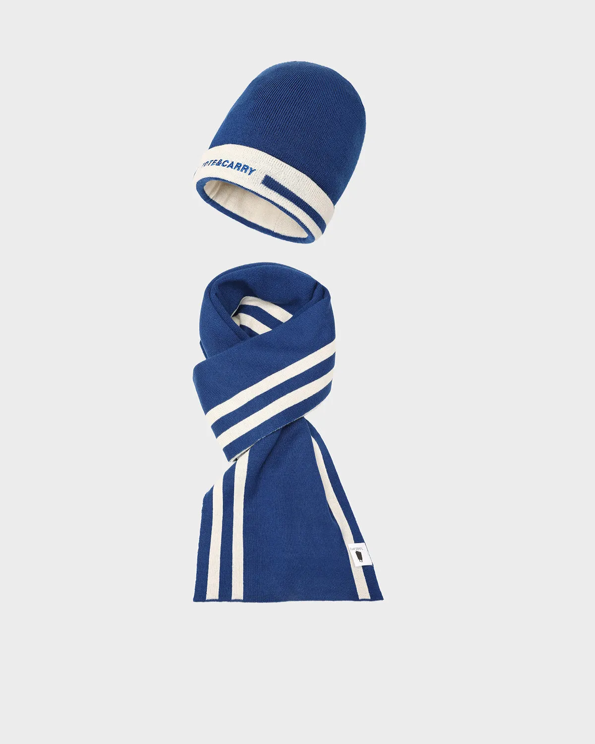 Beanie Scarf Set in Navy