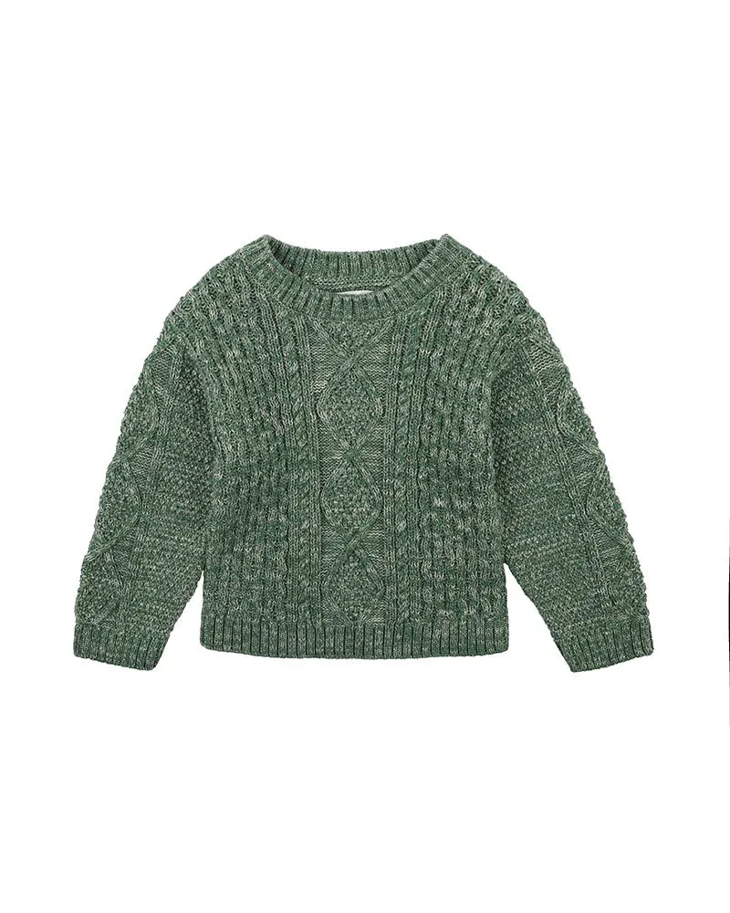 BEBE Scout Green Cable Jumper(0-2Y)