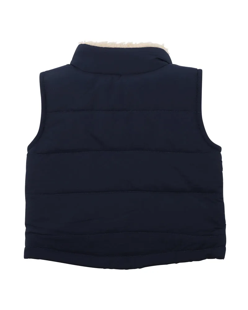 Bebe W24 Myles Puffa Vest Navy