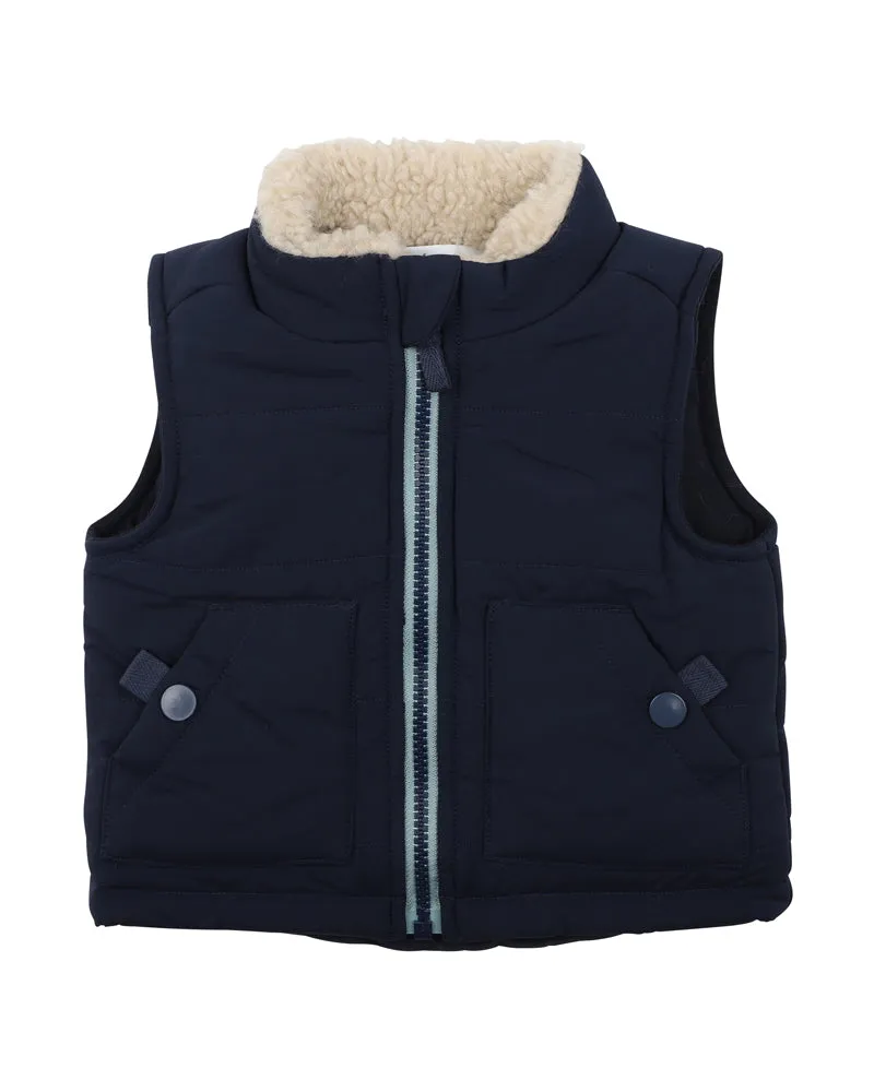 Bebe W24 Myles Puffa Vest Navy