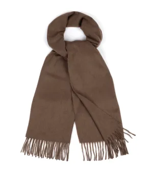 Begg x Co Arran Solid Cashmere Scarf: Mink