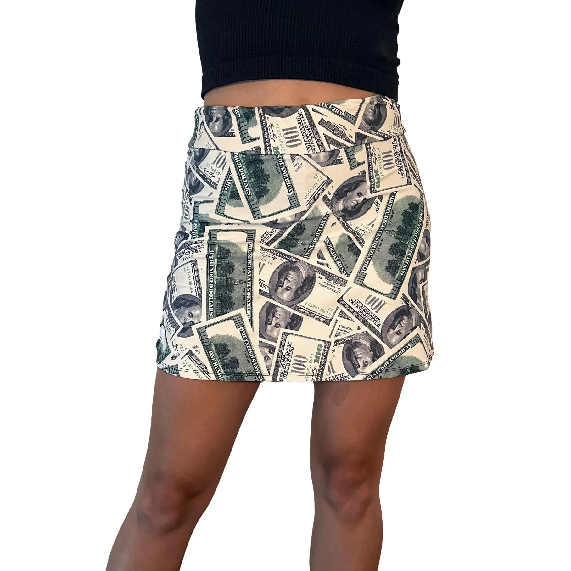 Benjamins Money Athletic Flutter Skort