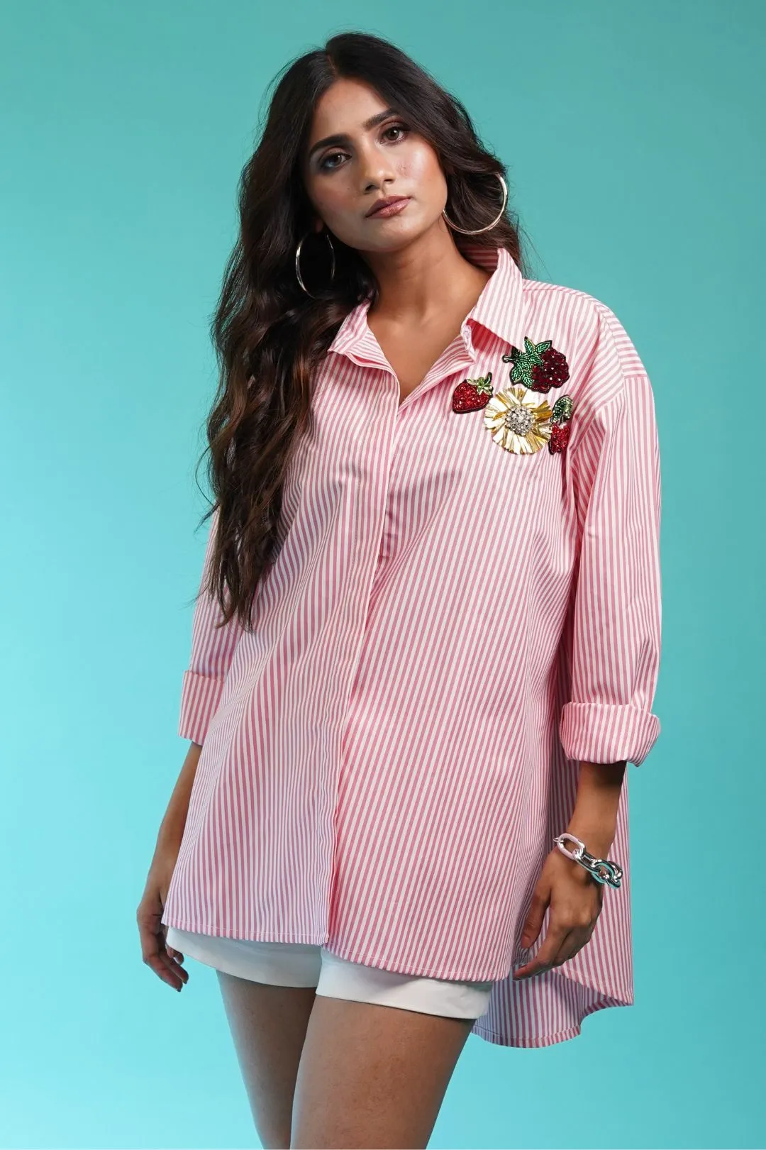 Berry - Pink Stripe Shirt