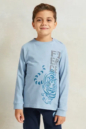 Boys Blue Long Sleeve T-Shirt