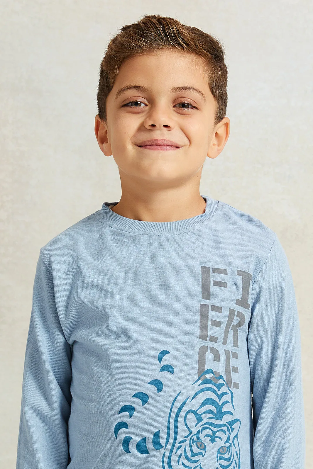 Boys Blue Long Sleeve T-Shirt