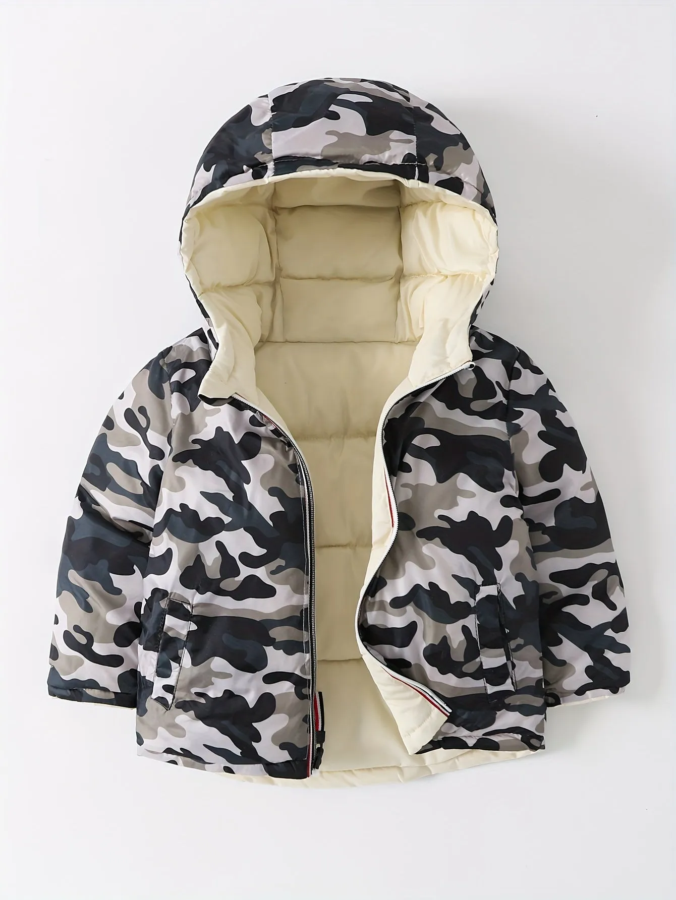 Boys Winter Reversible Hood Coat