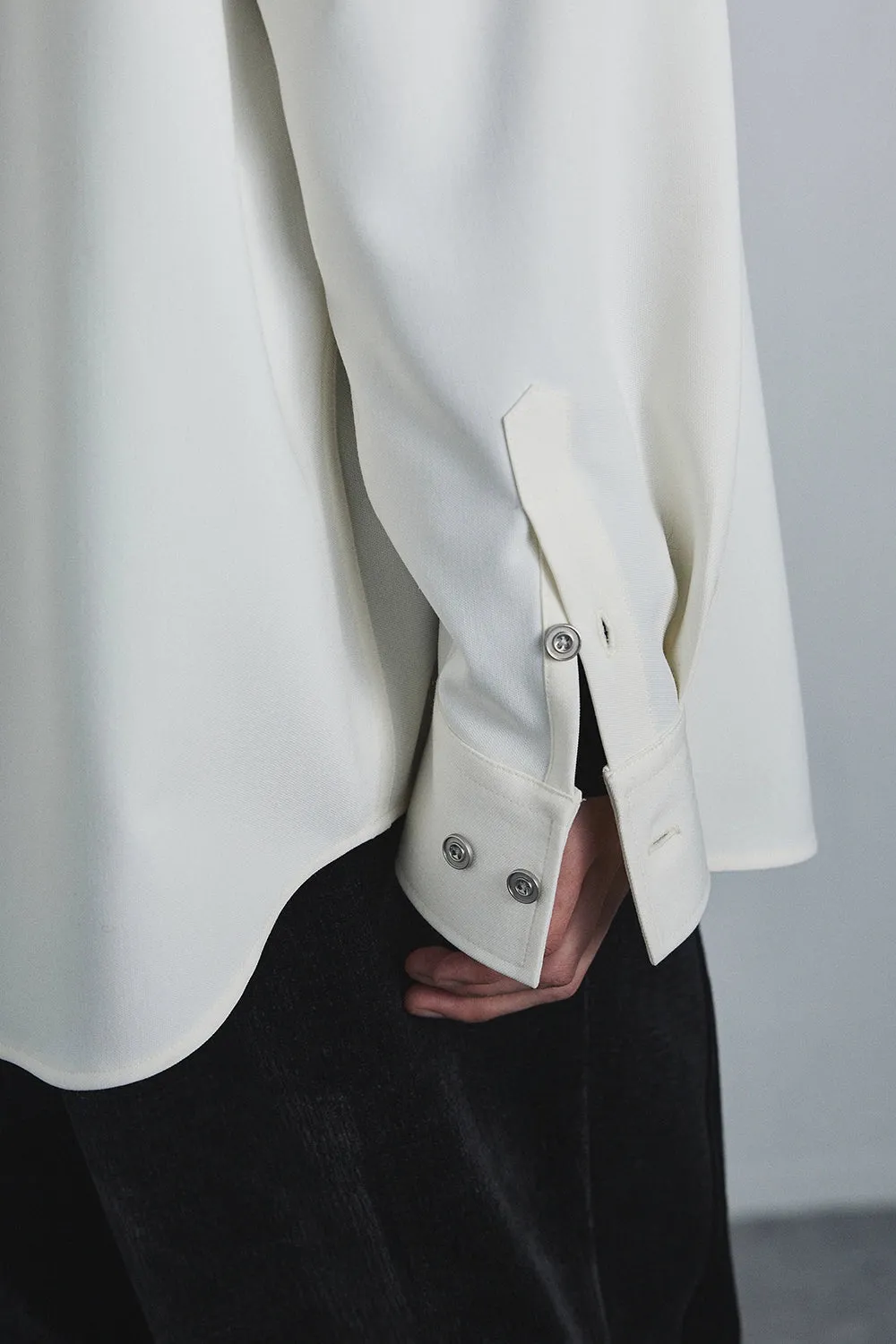 Button-down Collar Shirt with Zip Pockets