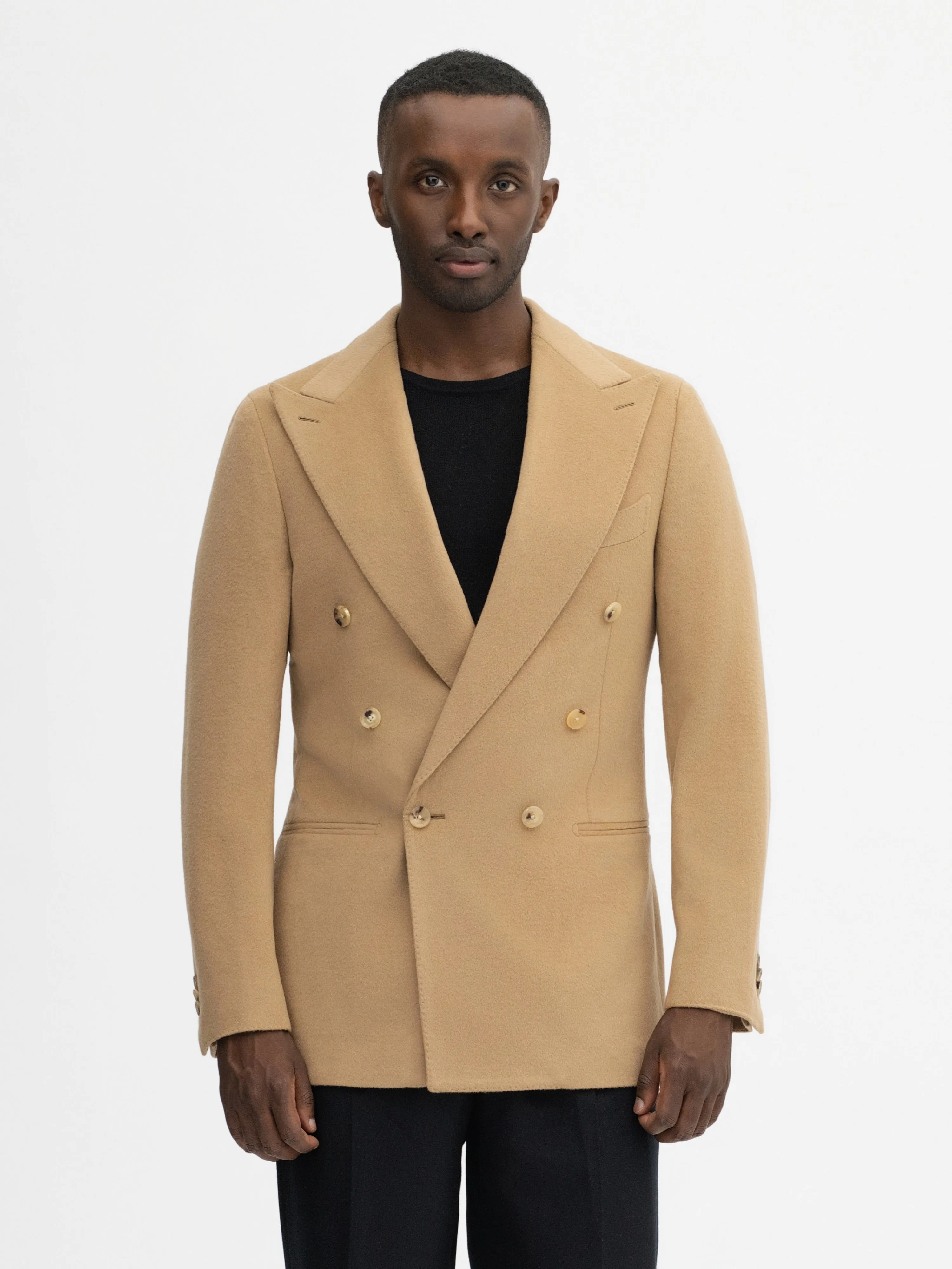 Camel Wool Cashmere Jacket