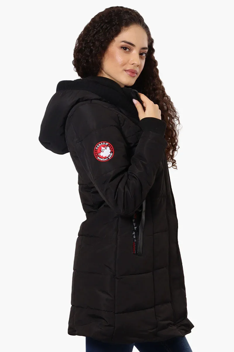 Canada Weather Gear Faux Fur Lined Hood Parka Jacket - Black