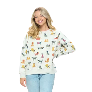 Cartoon Colorful Dog Sweatshirt