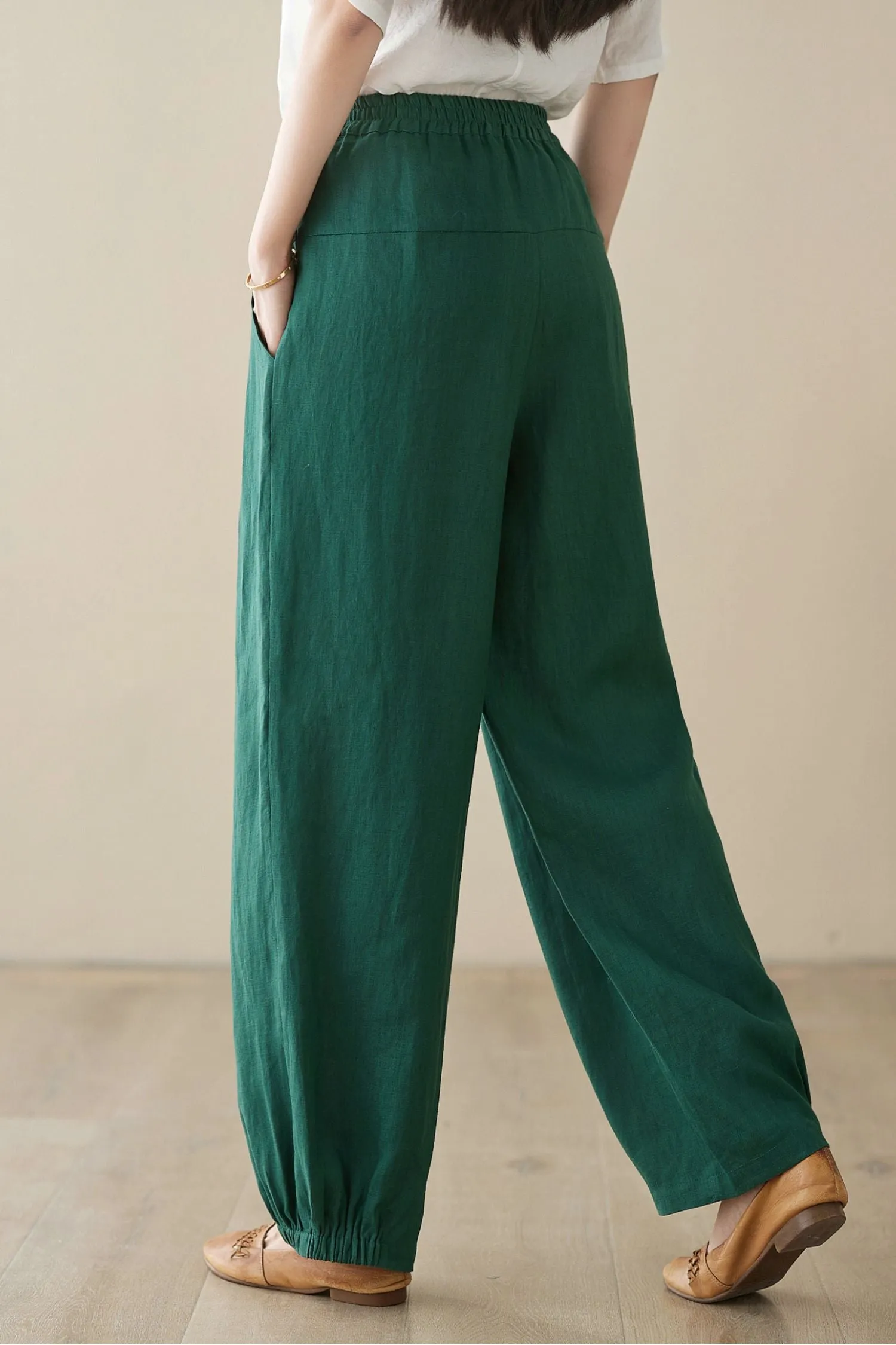 Casual linen long pants C3960