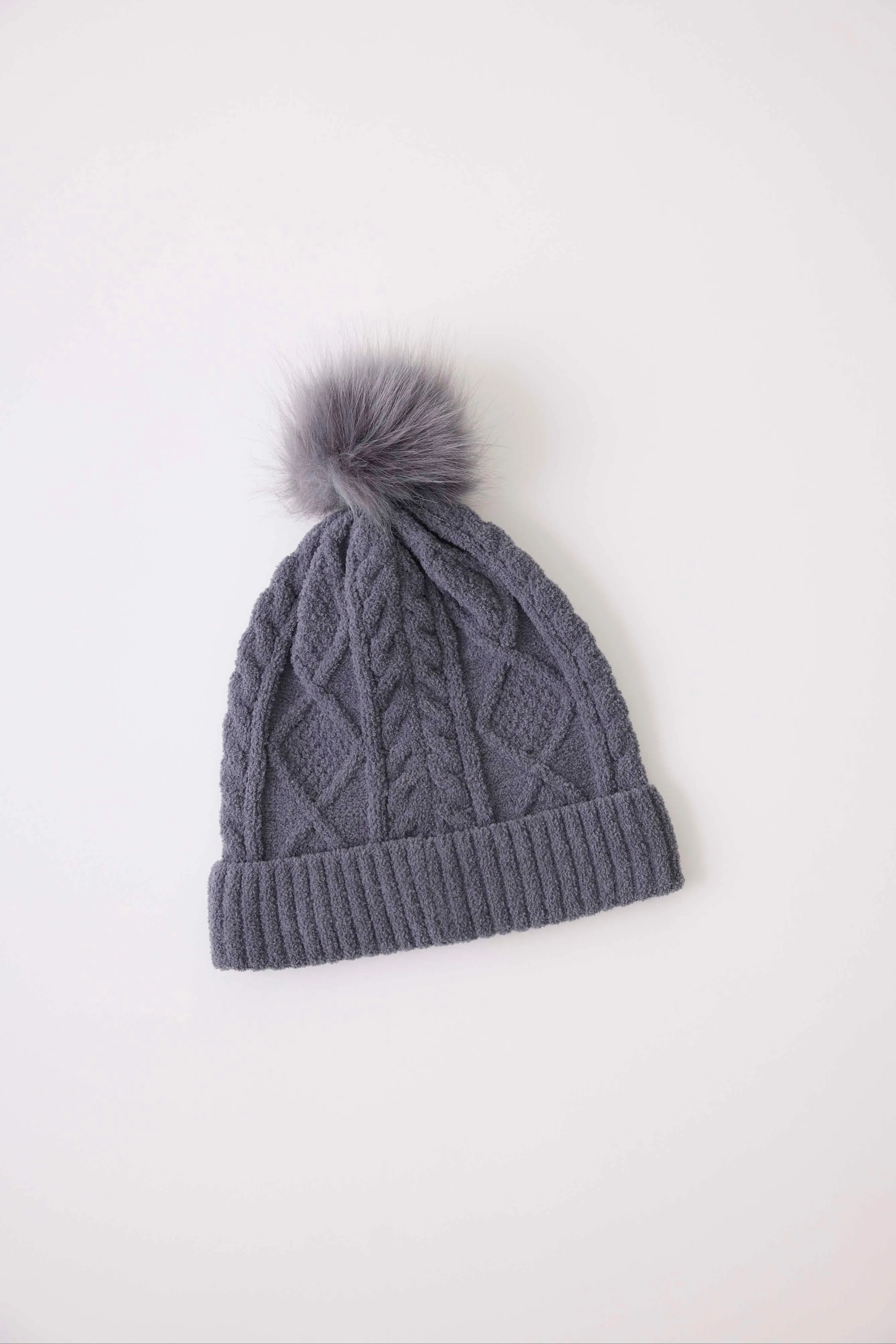 Chenille Cozy Cable Beanie