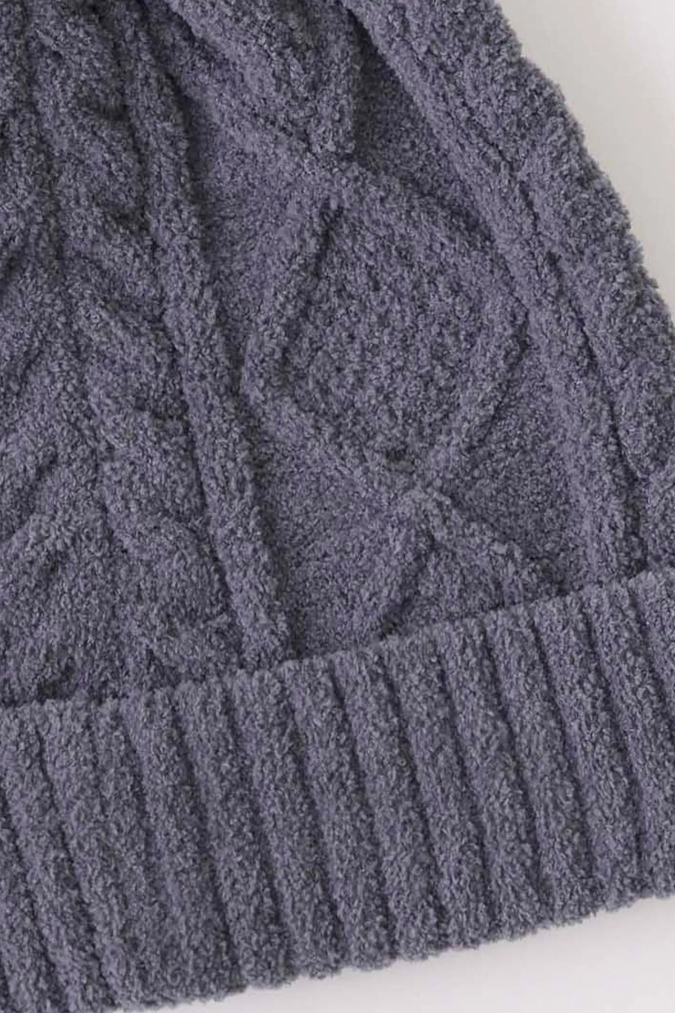 Chenille Cozy Cable Beanie