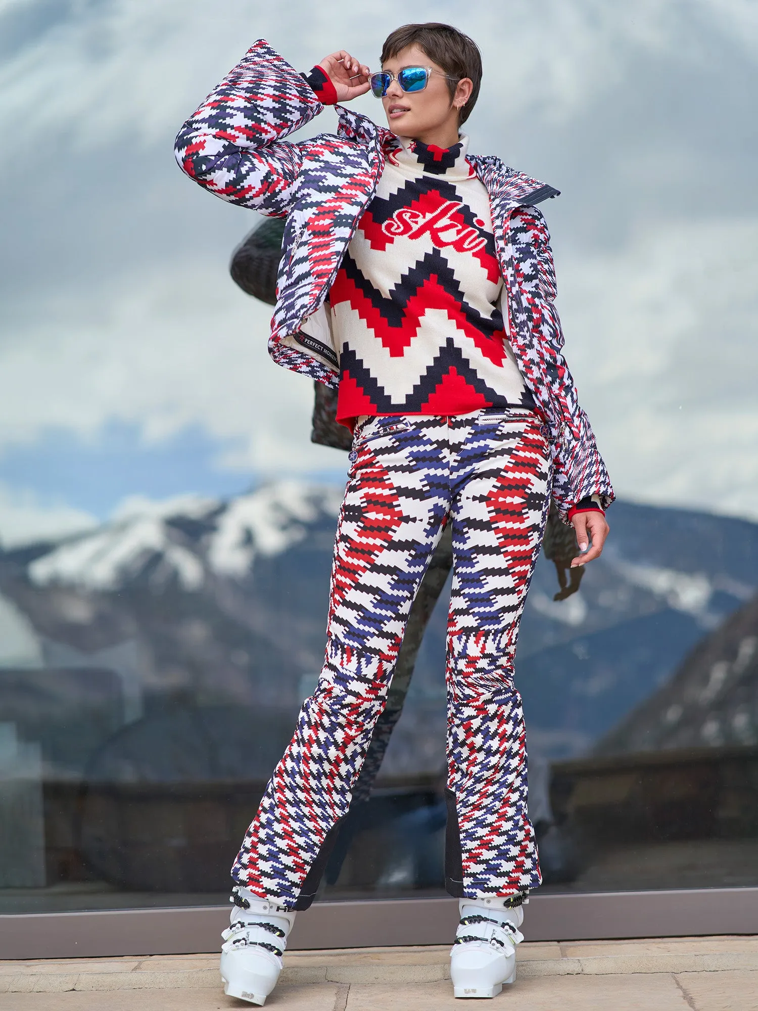 Chevron Ski Sweater