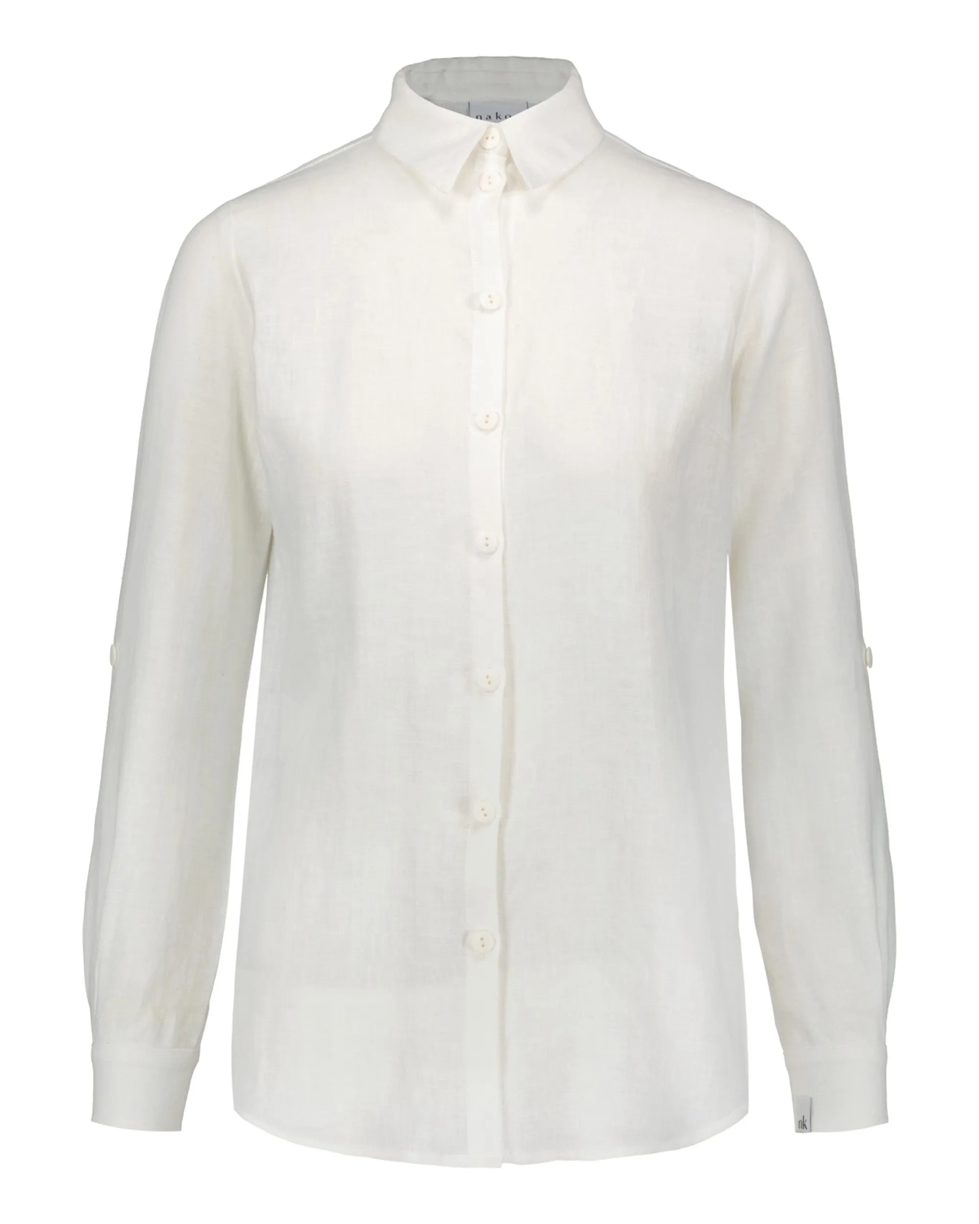 Chloe Linen Shirt Coconut Milk White