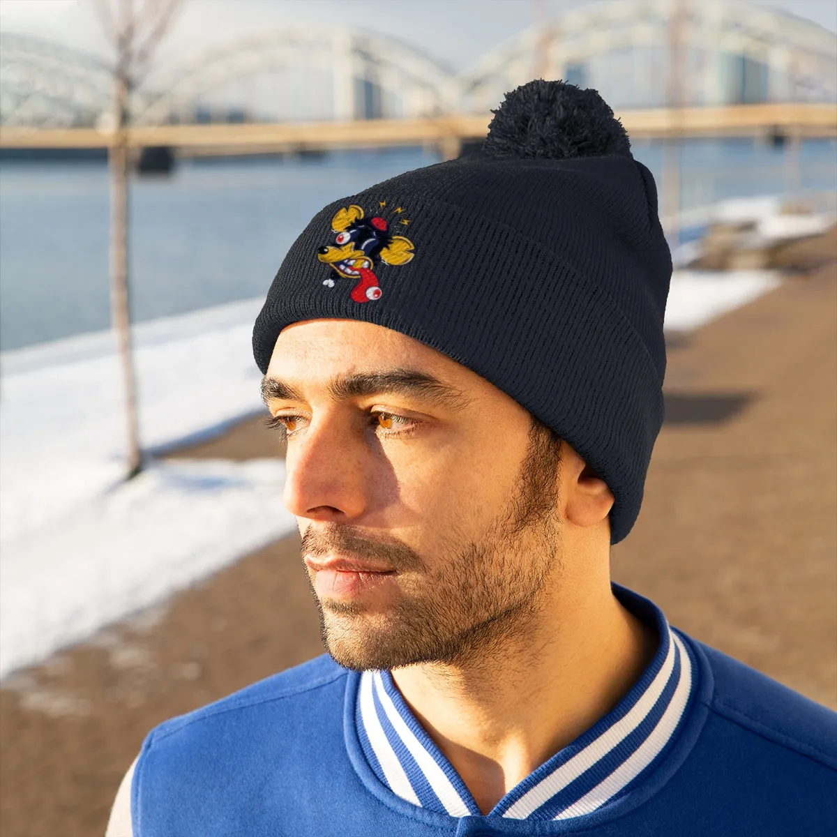 CHOPPED CHESTER Pom Pom Beanie