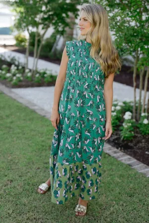 Clara Maxi Dress- Jade Green