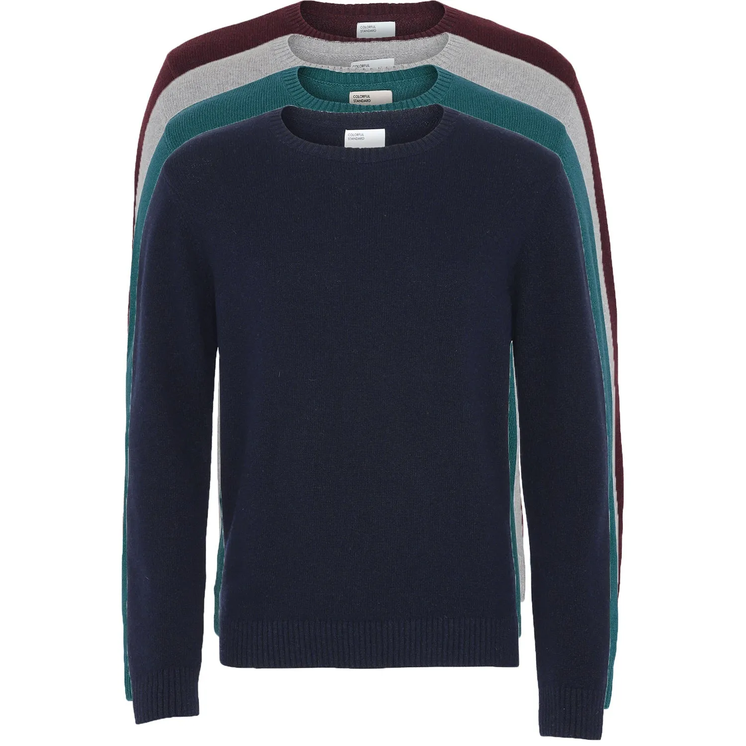 Classic Unisex Merino Wool Jumper, Pacific Blue