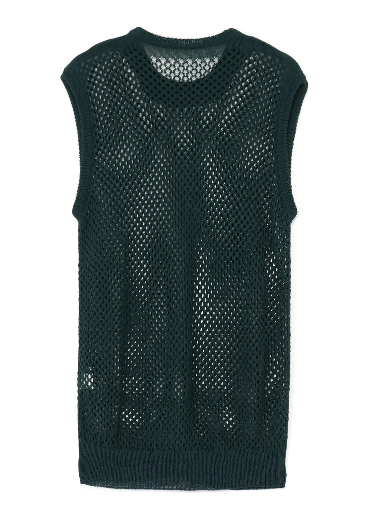 COTTON/NYLON MESH KNITTED VEST