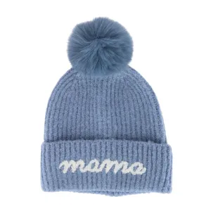 David & Young Women's Mama Knit Winter Beanie with Matching Pom