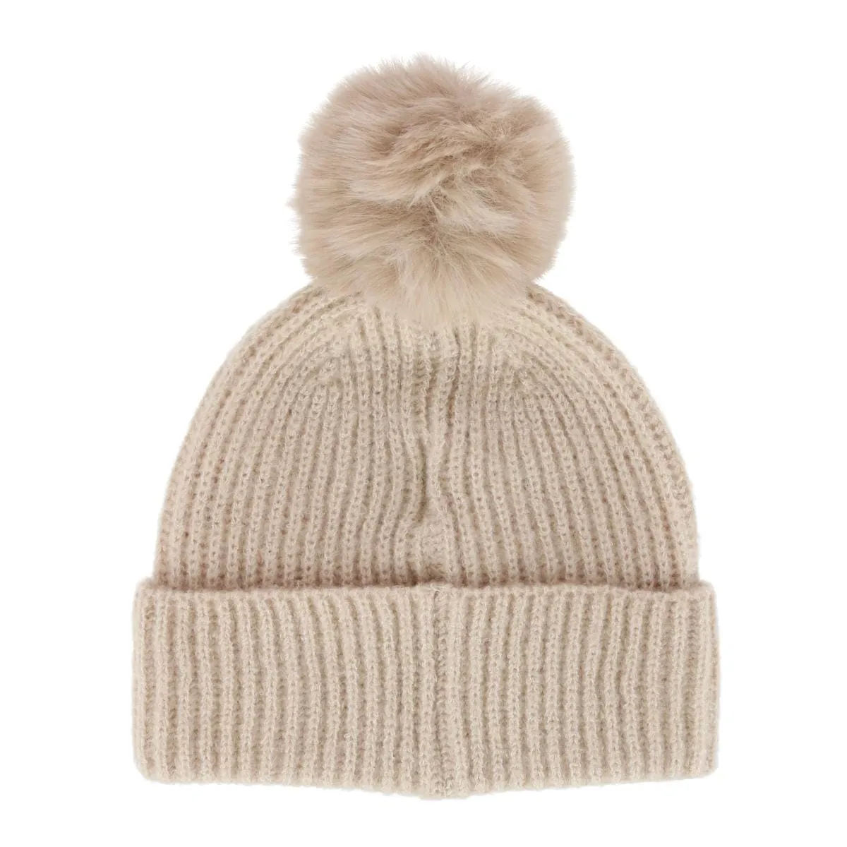 David & Young Women's Mama Knit Winter Beanie with Matching Pom