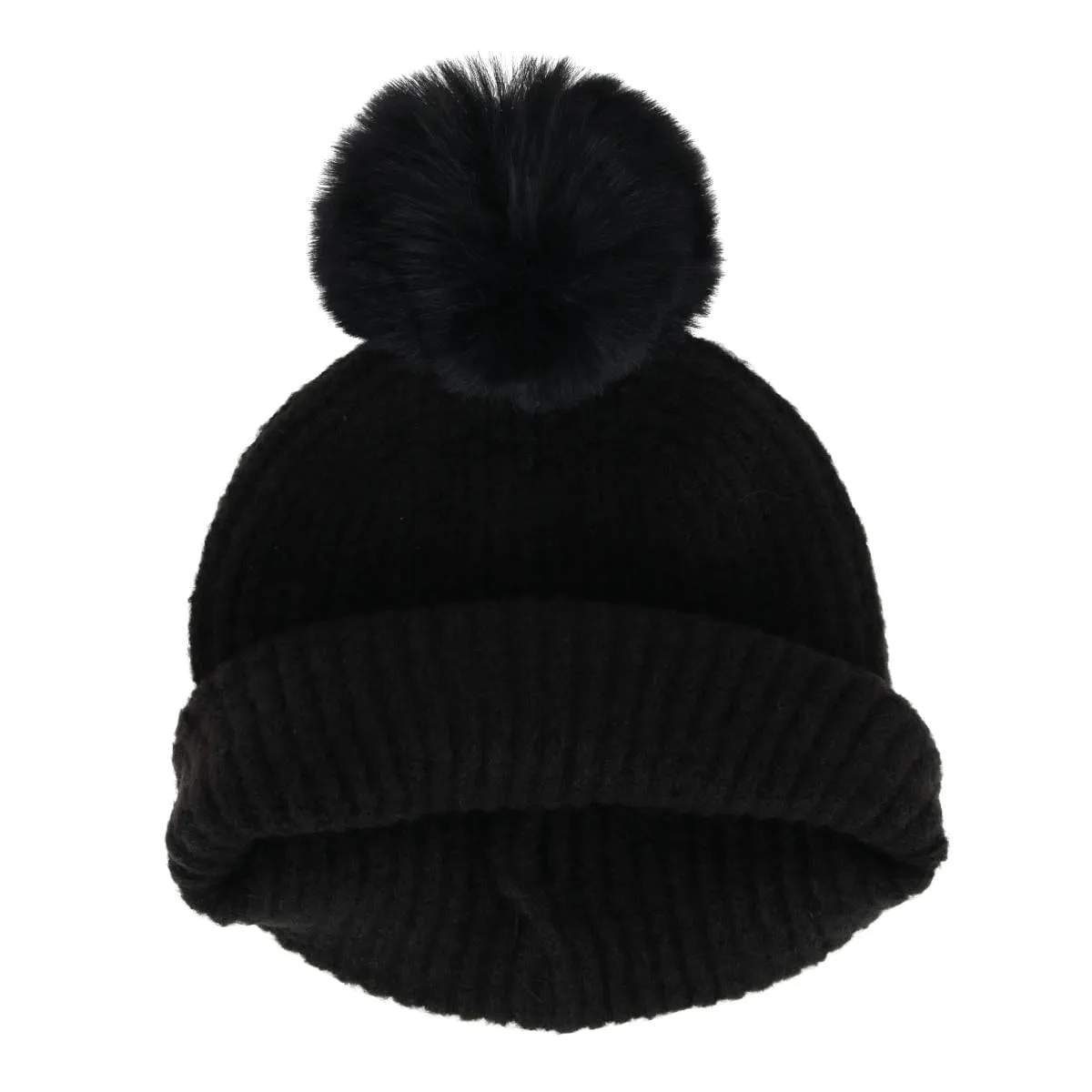 David & Young Women's Mama Knit Winter Beanie with Matching Pom