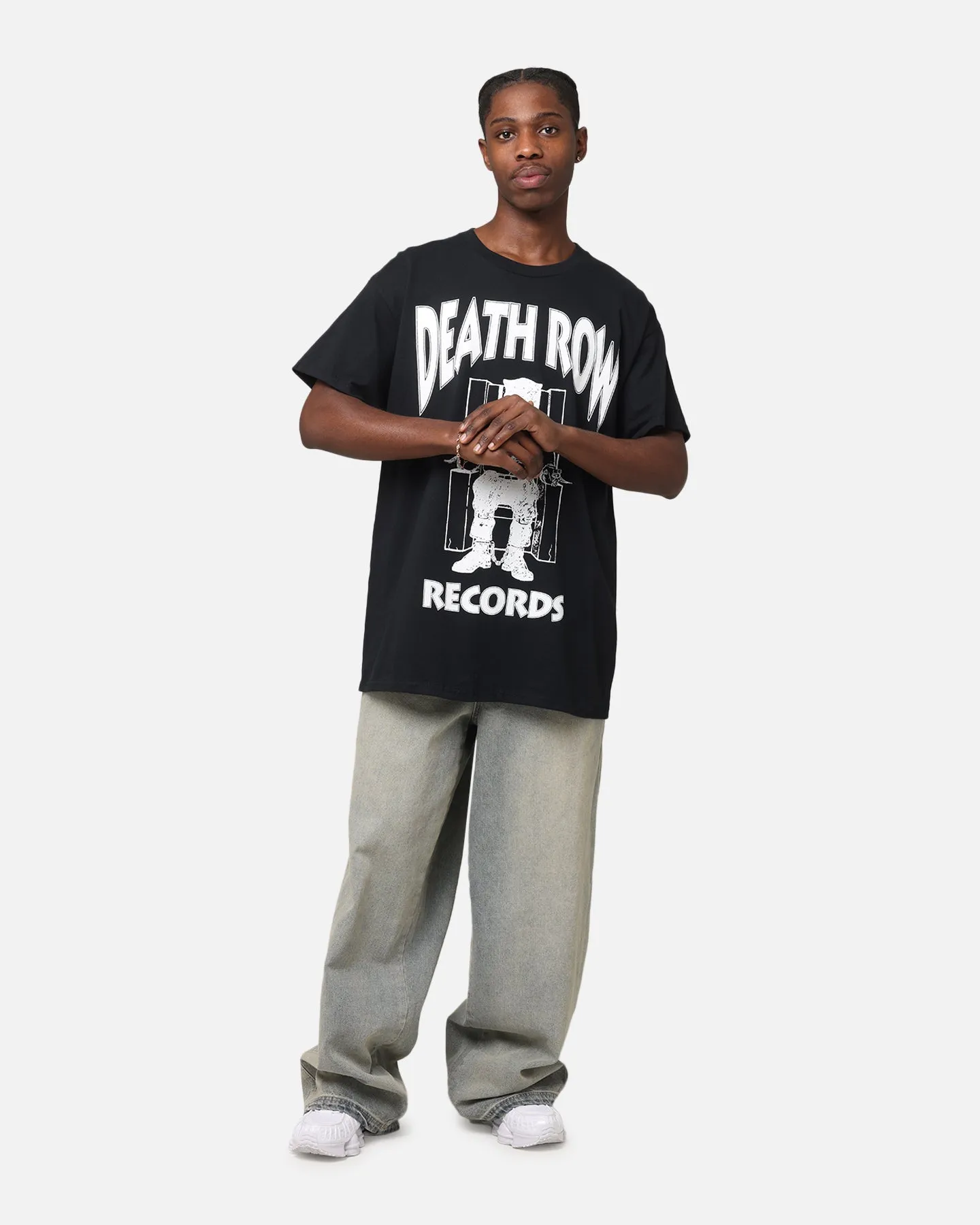 Deathrow Records Chair Logo T-Shirt Black