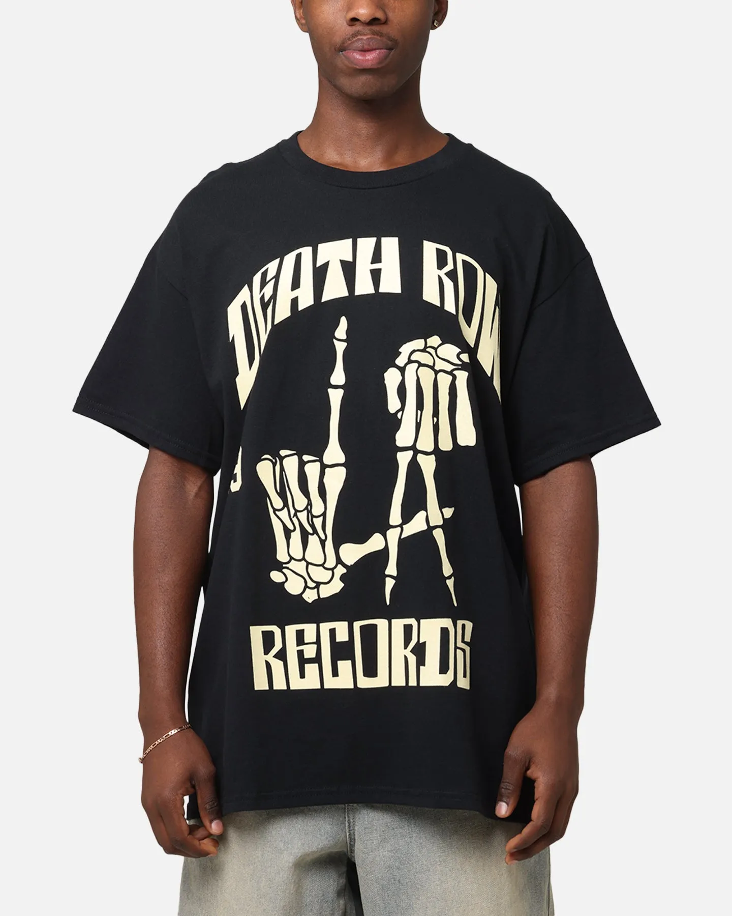 Deathrow Records LA 91 Bones T-Shirt Black