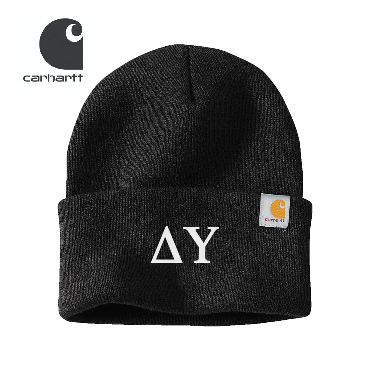 Delta Upsilon Black Carhartt Beanie