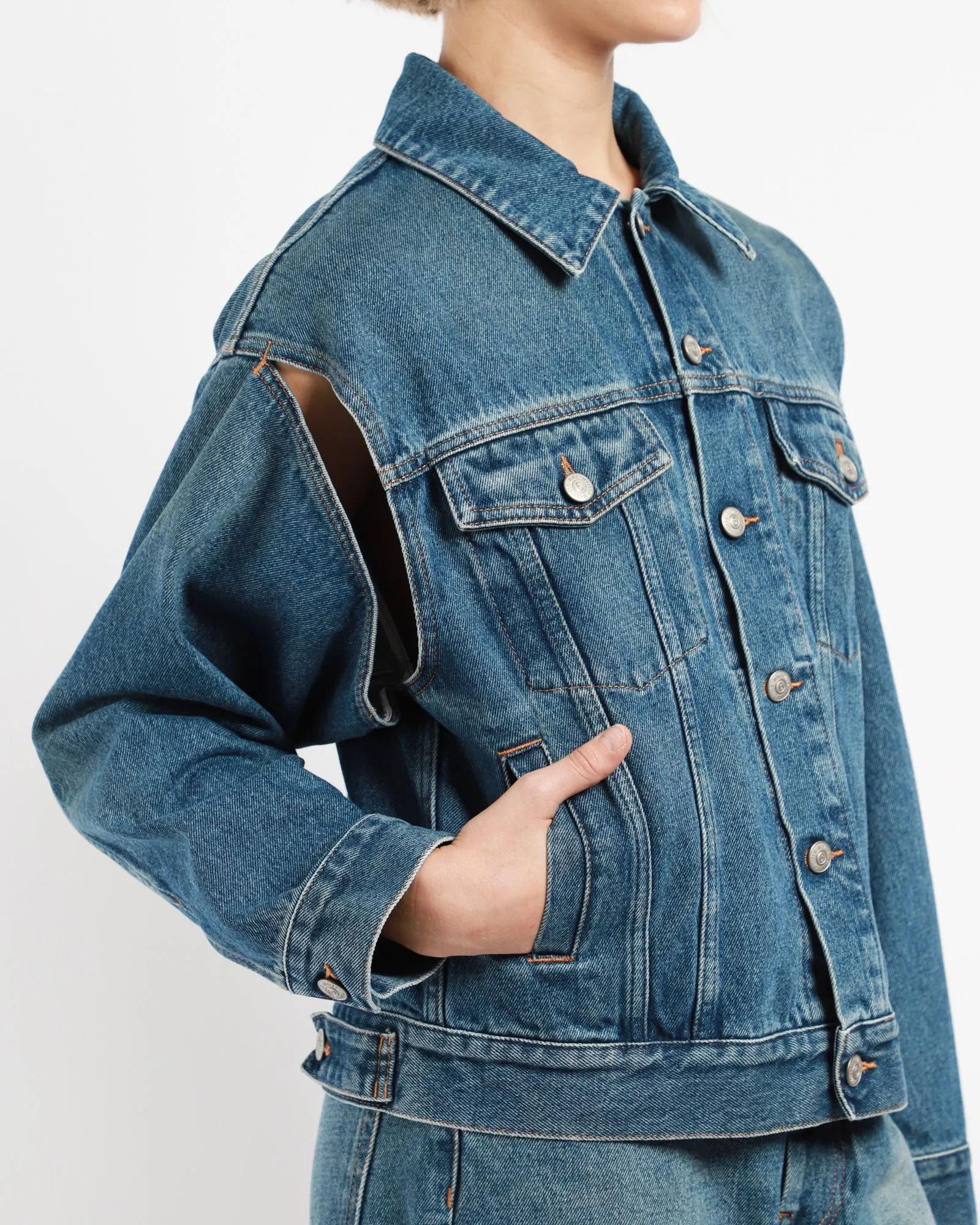 Denim Two-Ways Jacket