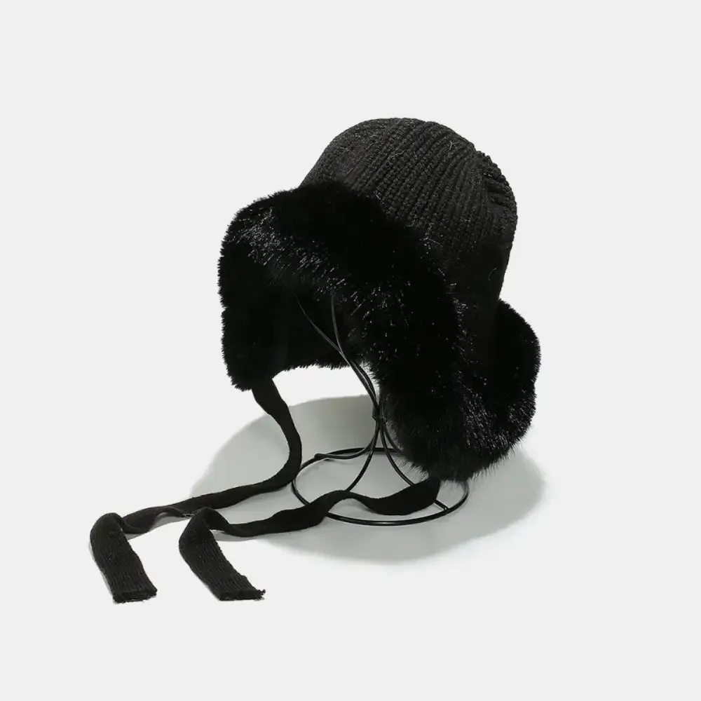 Elevate Your Wardrobe with the Thermal Tied Fuzzy Winter Hat