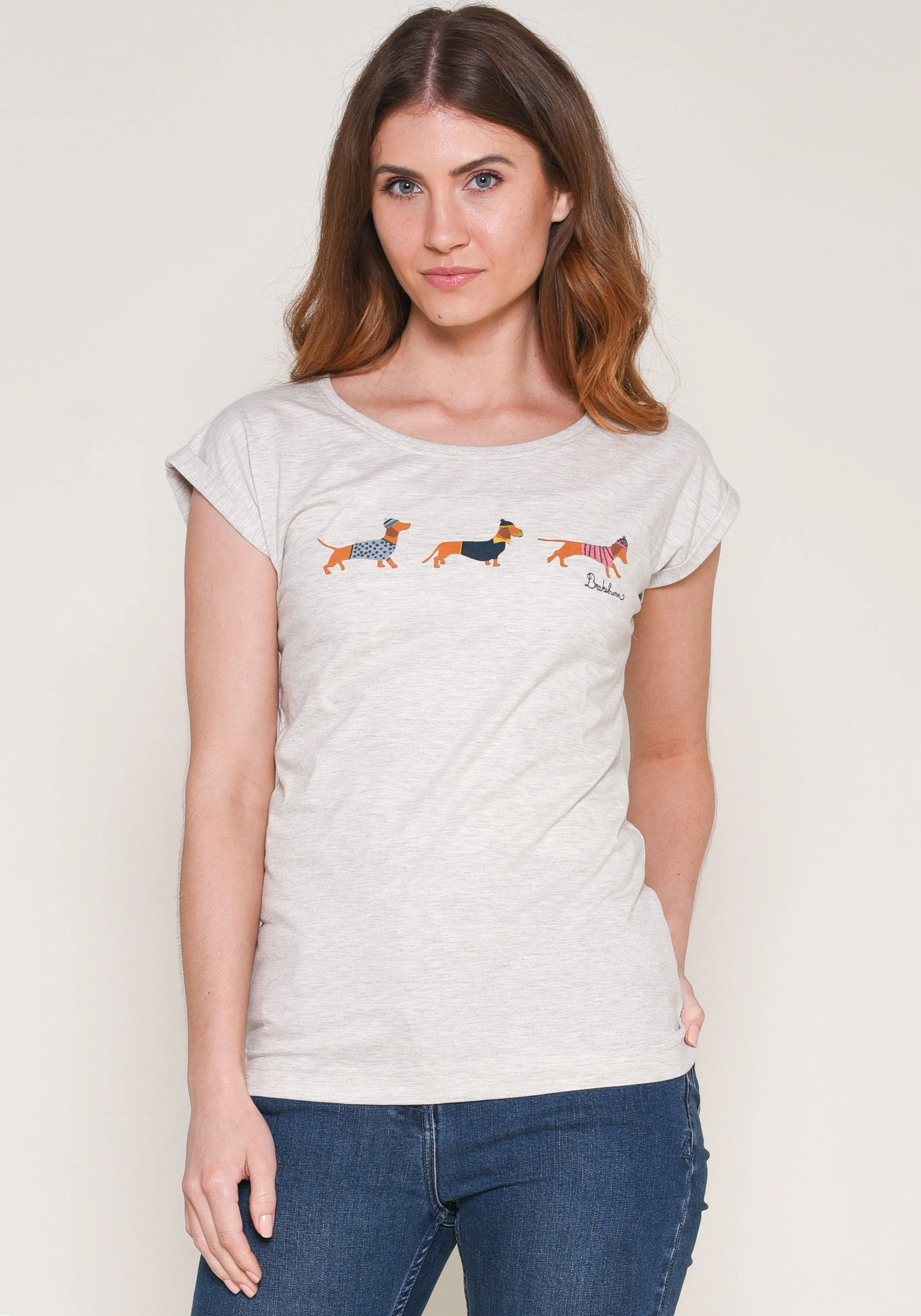 Embroidered Sausage Dog Tshirt