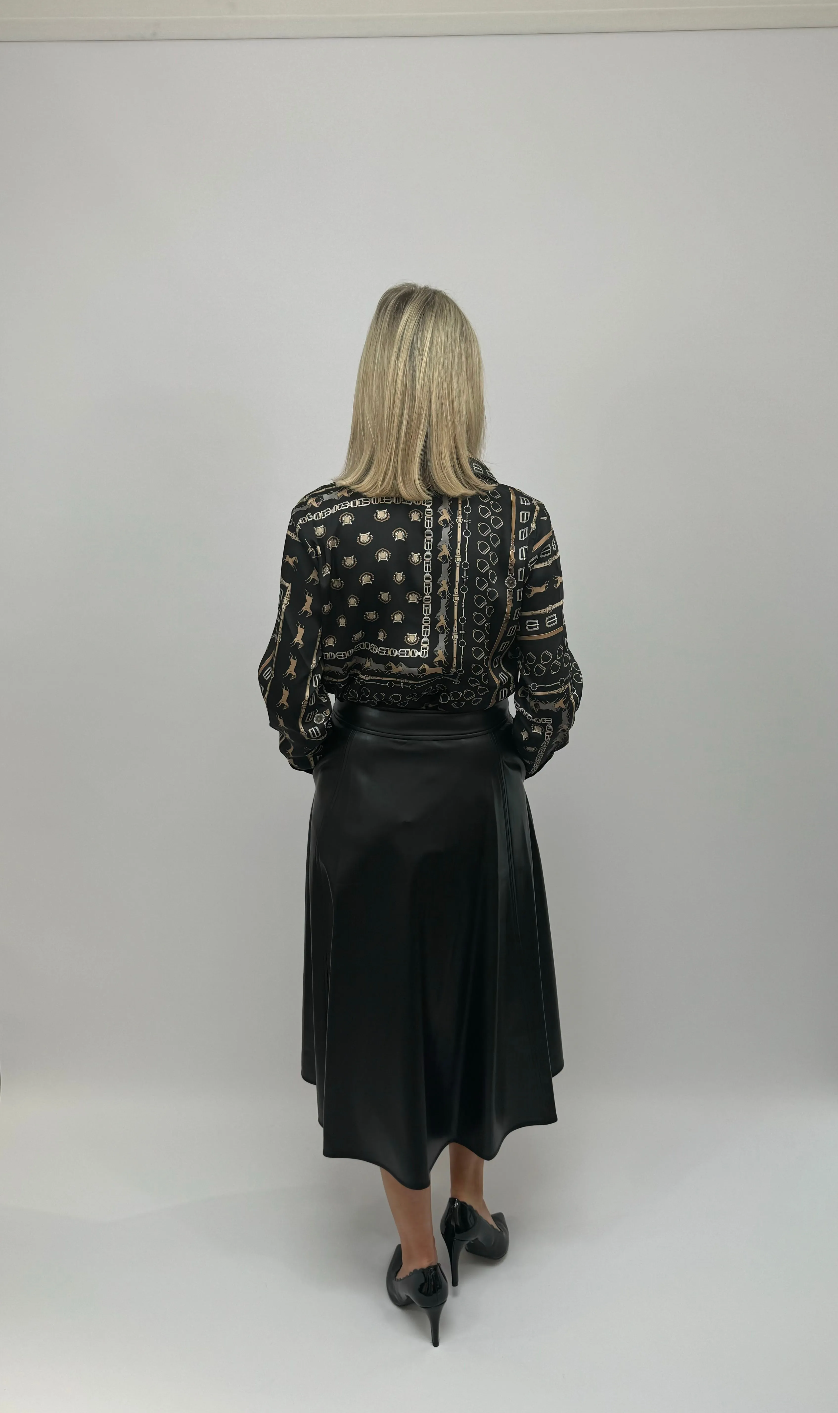 EMME Black Print Blouse