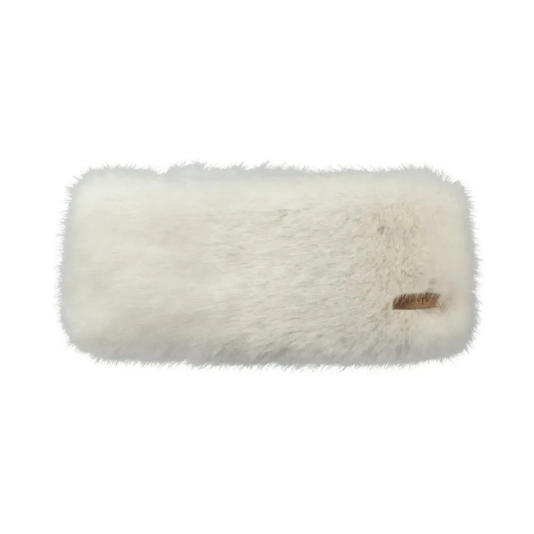 Faux Fur Headband - White