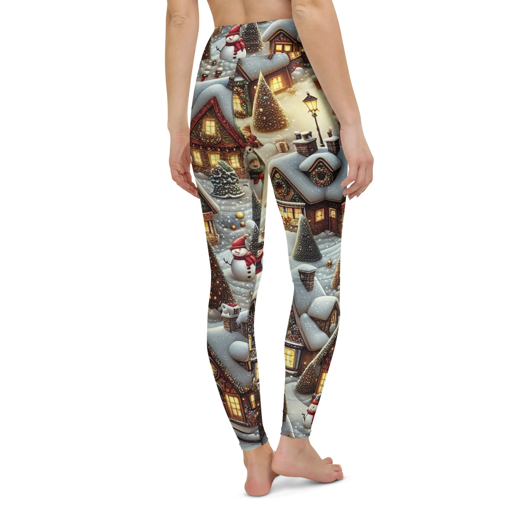 Festive Village Yoga Leggings