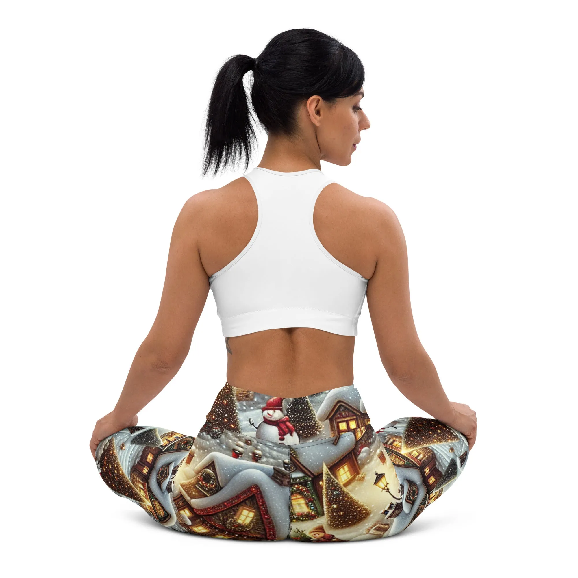 Festive Village Yoga Leggings