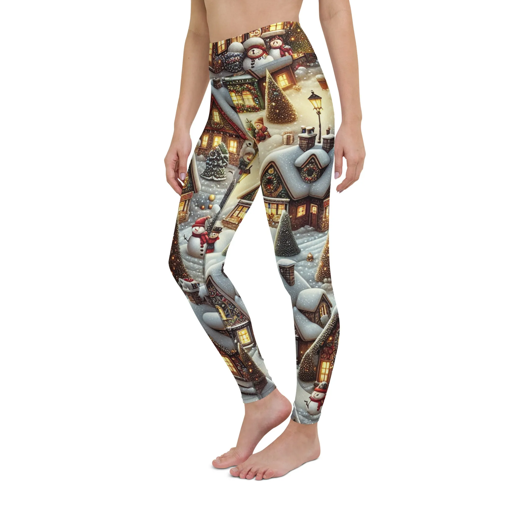 Festive Village Yoga Leggings