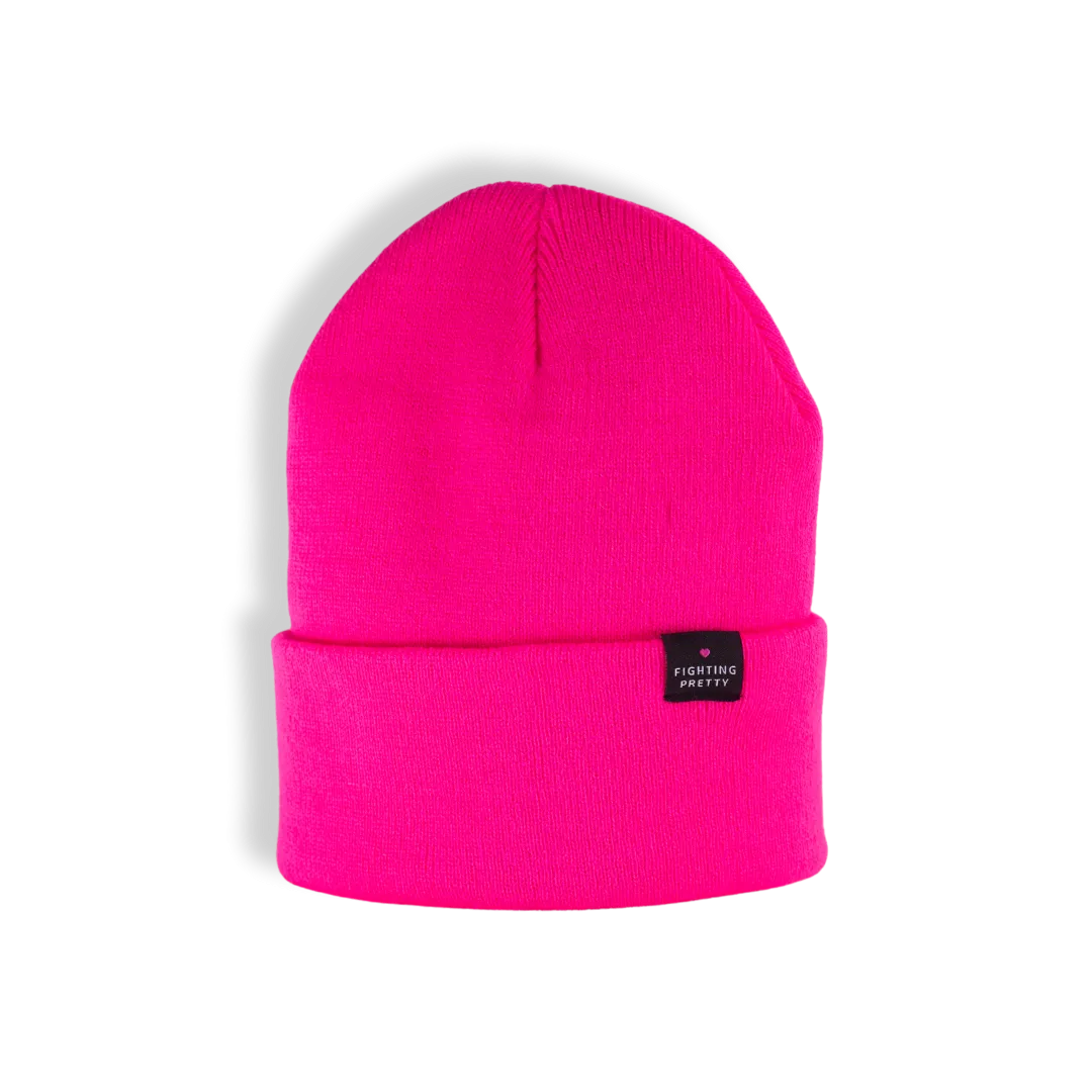 Fighting Pretty Beanie- Knockout Pink