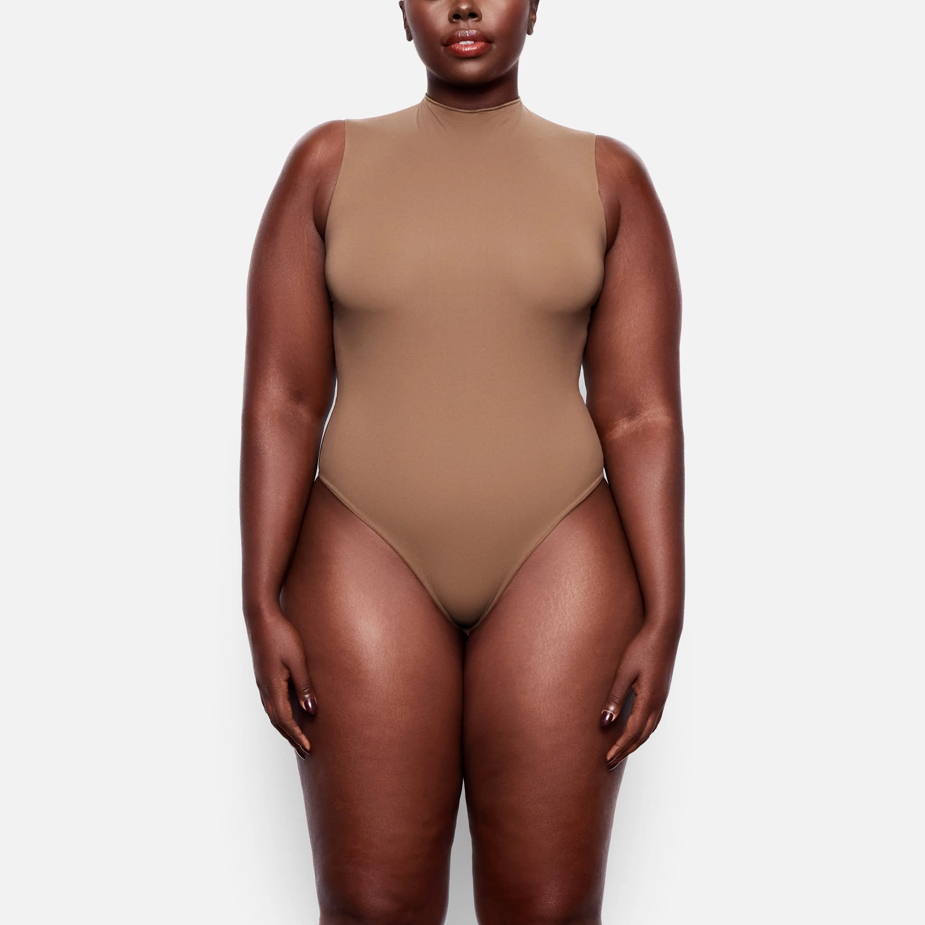 FITS EVERYBODY SLEEVELESS MOCK NECK BODYSUIT | OXIDE