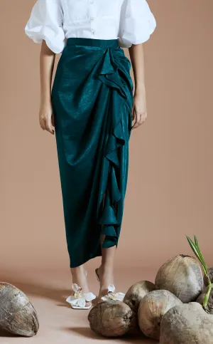 FLORA SKIRT - VELVET SATIN